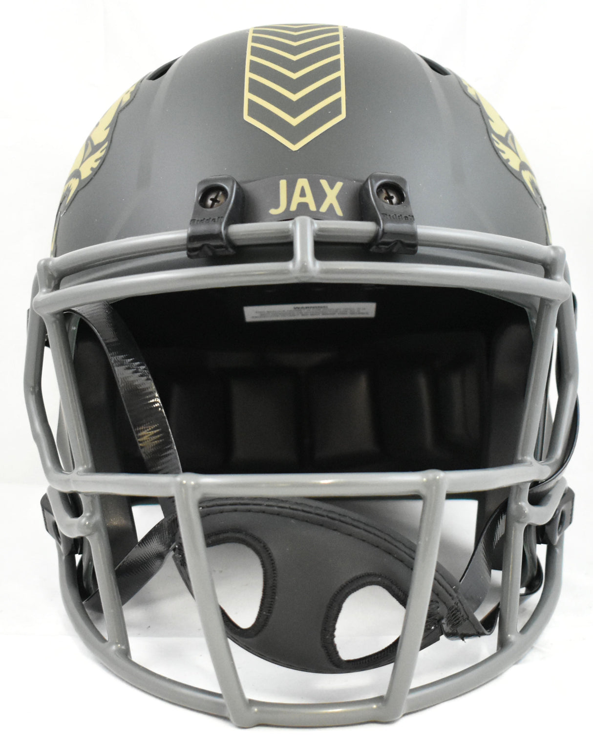 Travis Hunter Signed Jacksonville Jaguars F/S Salute 2025 Speed Helmet Beckett W