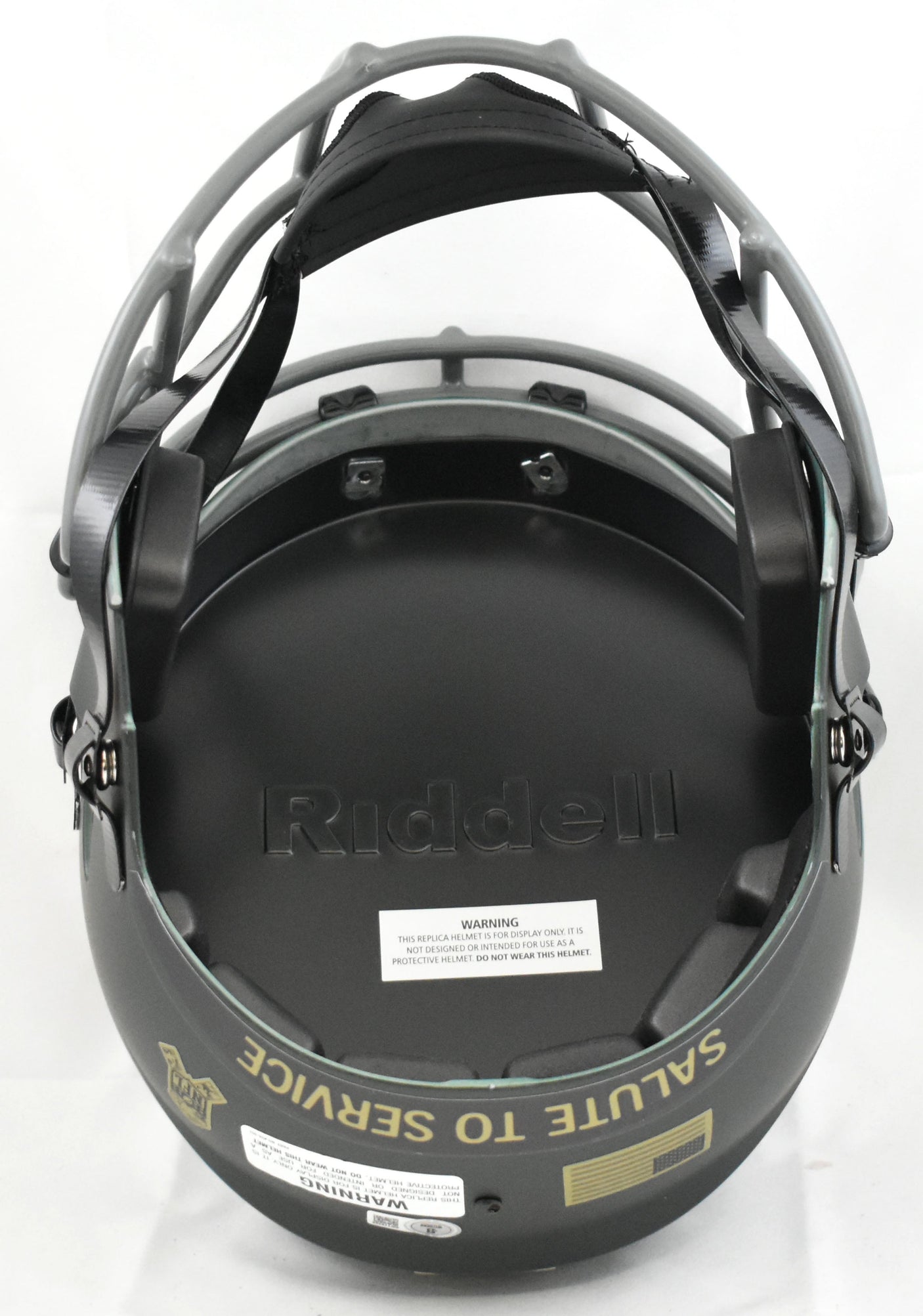 Travis Hunter Signed Jacksonville Jaguars F/S Salute 2025 Speed Helmet Beckett W