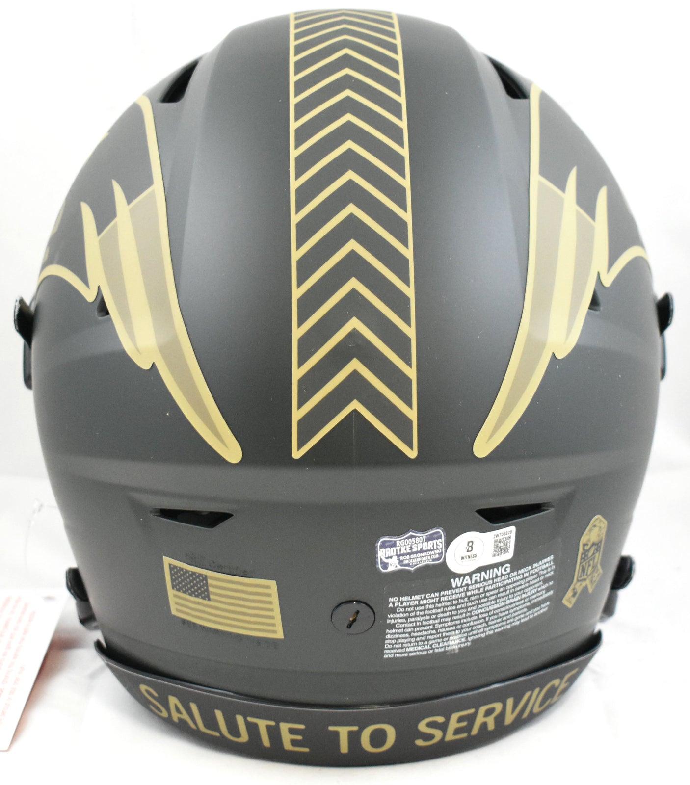 Rob Gronkowski Signed Patriots F/S Salute 2025 SpeedFlex Helmet- Beckett W Holo