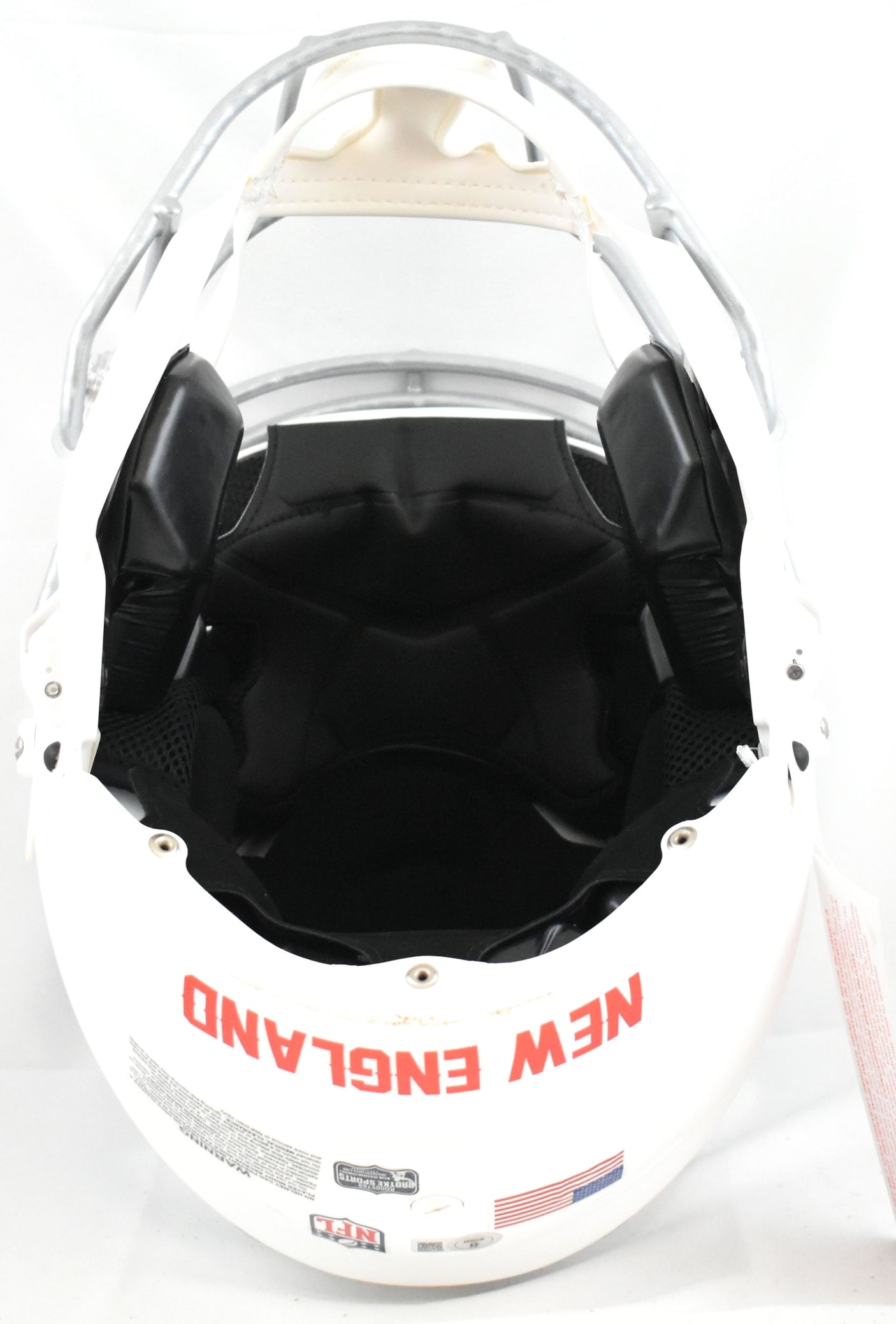 Rob Gronkowski Signed Patriots F/S Rivalries SpeedFlex Helmet- Beckett W Holo