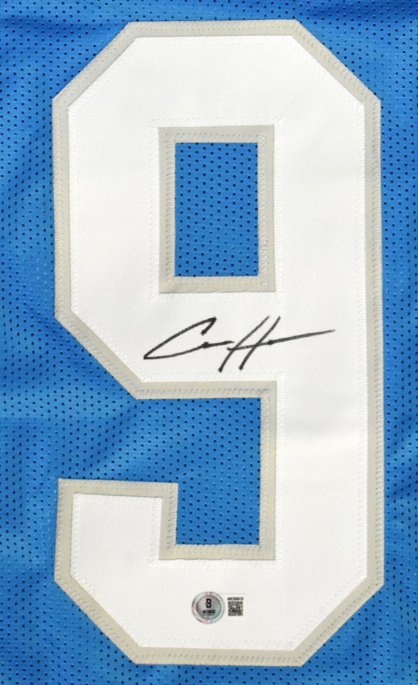 Aidan Hutchinson Autographed Blue Pro Style Jersey - Beckett W Hologram *Black