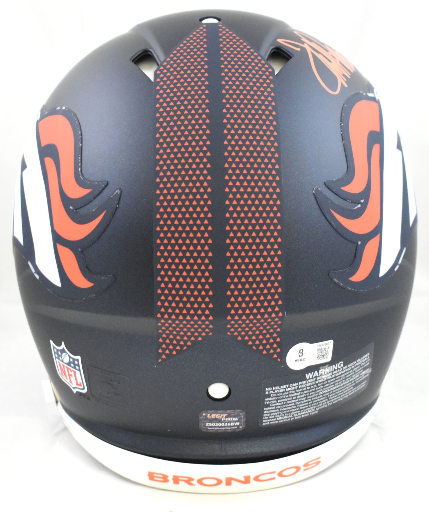 Terrell Davis Signed Denver Broncos F/S Speed Authentic Helmet - Beckett W Holo