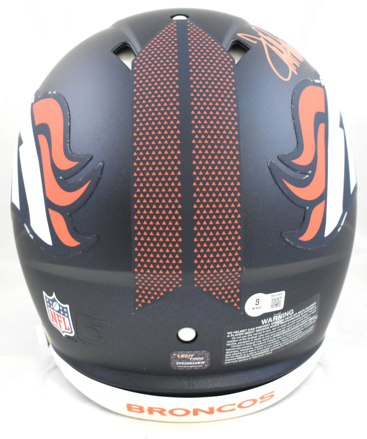 Terrell Davis Signed Denver Broncos F/S Speed Authentic Helmet - Beckett W Holo