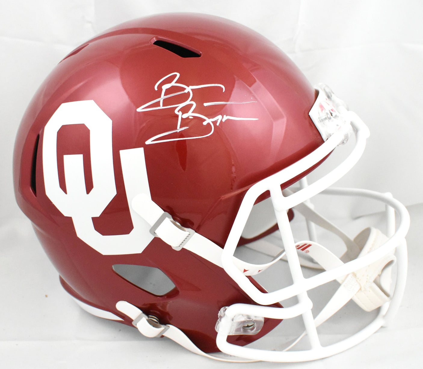 Brian Bosworth Autographed Oklahoma Sooners F/S Speed Helmet - Beckett W Holo