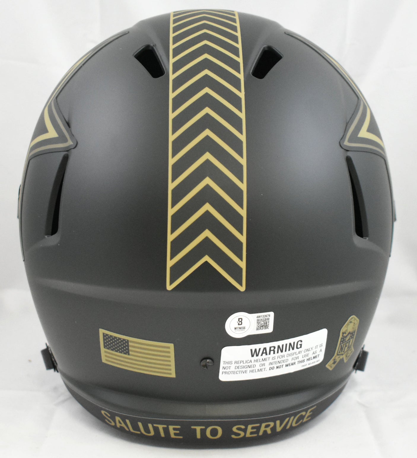 Tony Dorsett Signed Cowboys F/S Salute 2025 Speed Helmet- Beckett W Holo