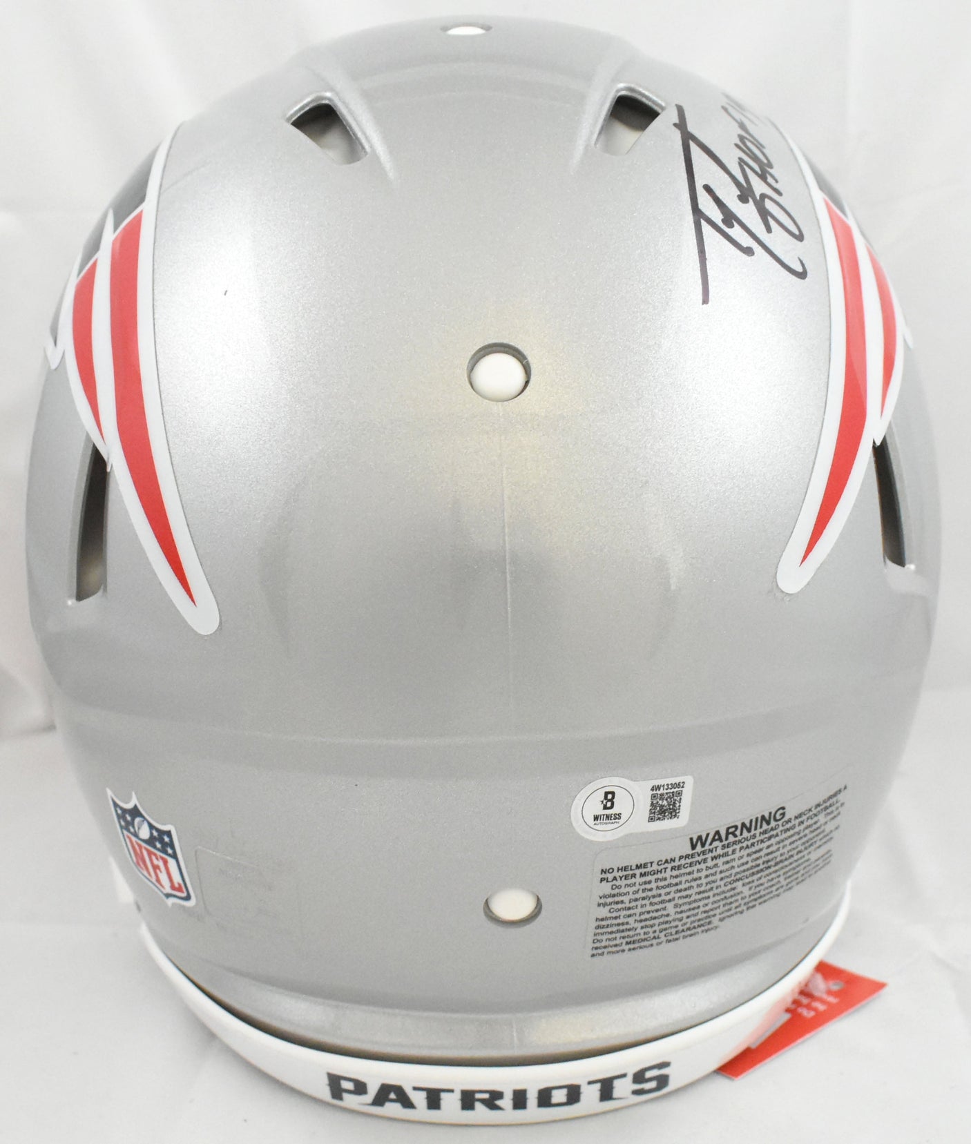 Ty Law Signed New England Patriots F/S Speed Authentic Helmet HOF Beckett W Holo