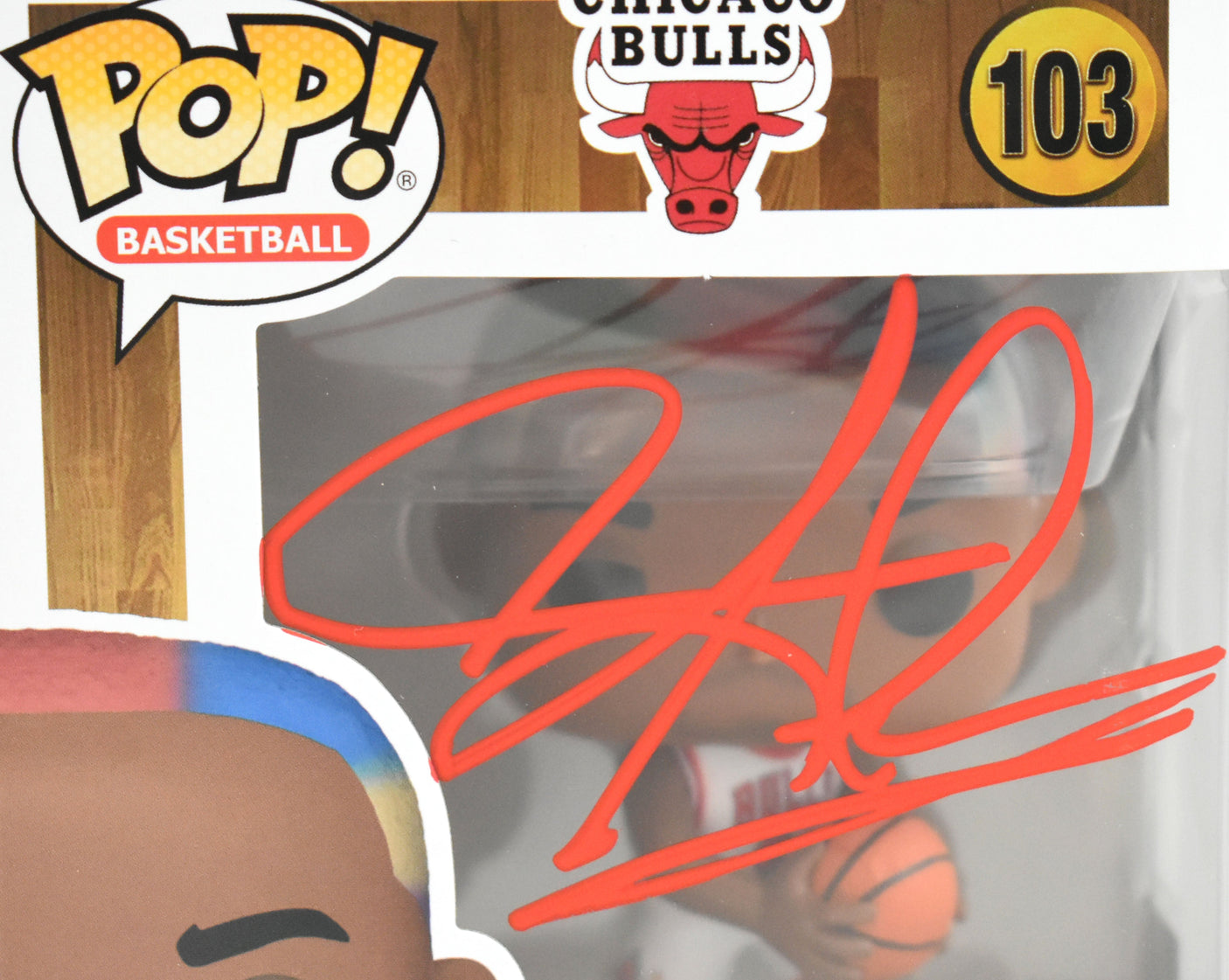 Dennis Rodman Autographed Chicago Bulls Funko Pop #103 - Beckett W Hologram