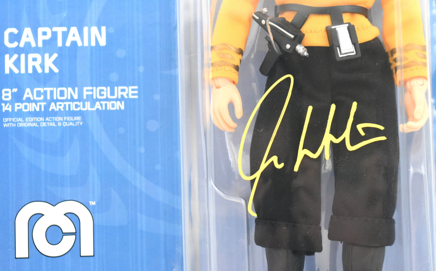 William Shatner Autographed Star Trek 8" Action Figure - Beckett W Holo *Yellow