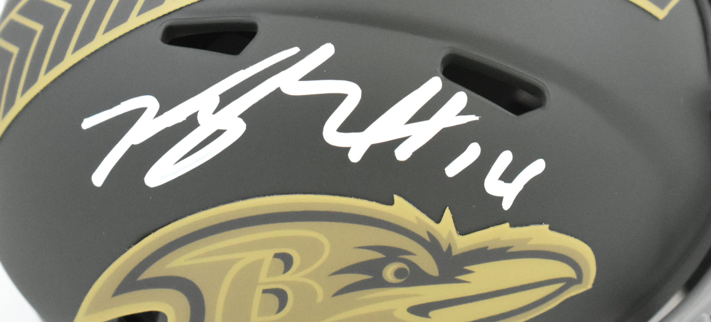 Kyle Hamilton Signed Baltimore Ravens Salute 2025 Speed Mini Helmet - Beckett W