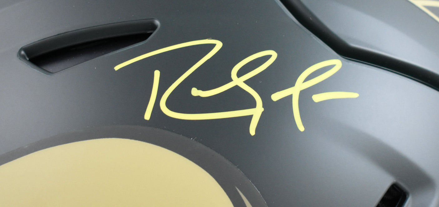 Randy Moss Autographed Vikings F/S Salute 2025 SpeedFlex Helmet - Beckett W Holo