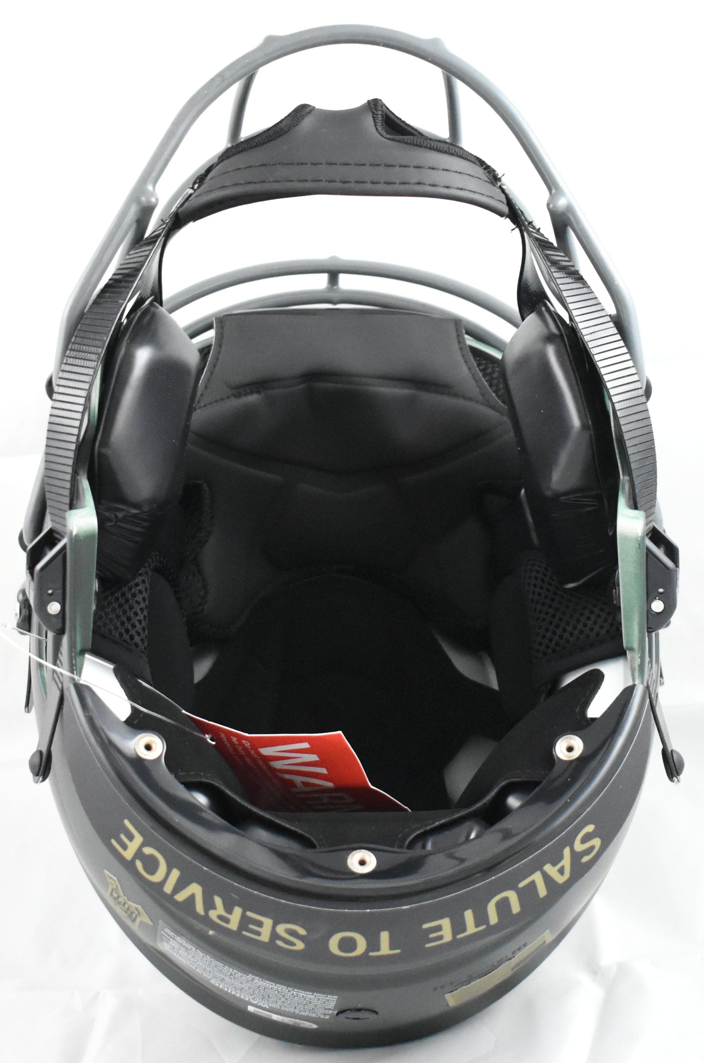 Randy Moss Autographed Vikings F/S Salute 2025 SpeedFlex Helmet - Beckett W Holo