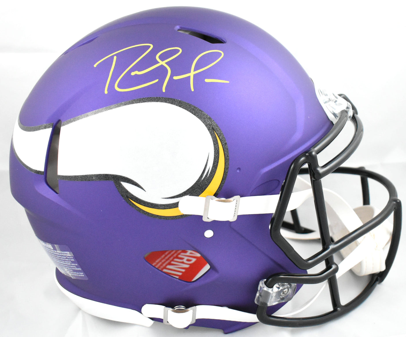 Randy Moss Autographed Vikings F/S Speed Authentic Helmet Beckett W Holo *Yellow