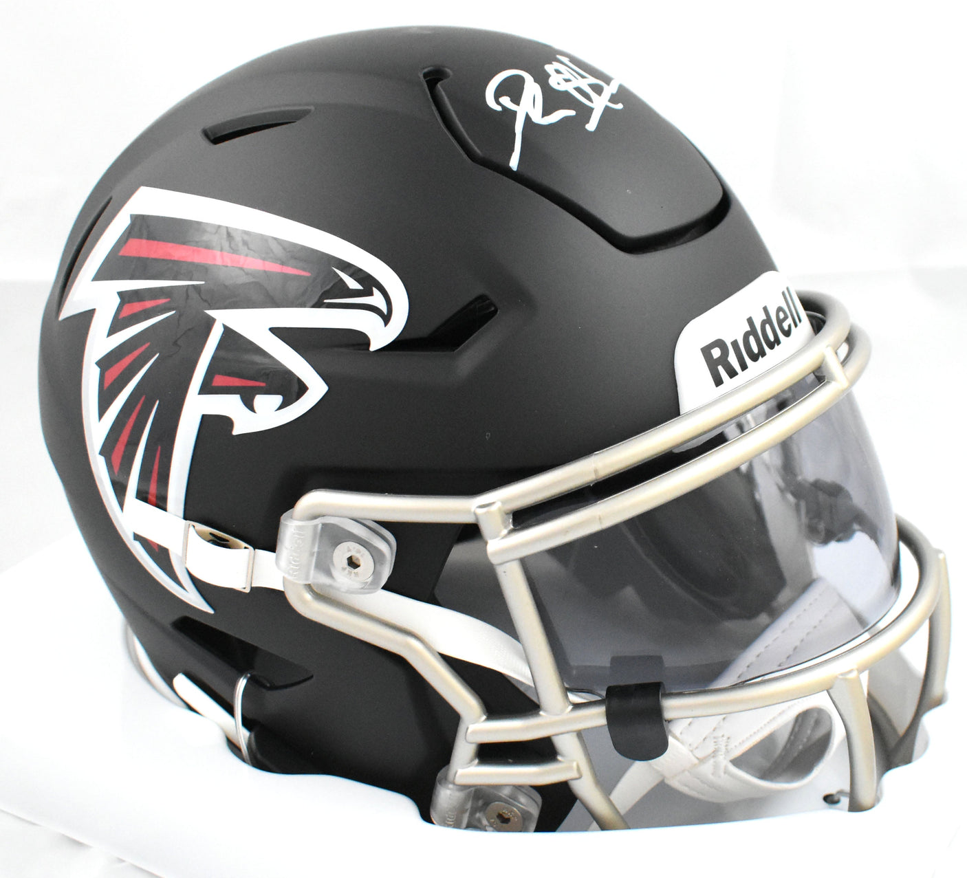 Deion Sanders Signed Atlanta Falcons Mid-Size SpeedFlex Helmet - Beckett W Holo