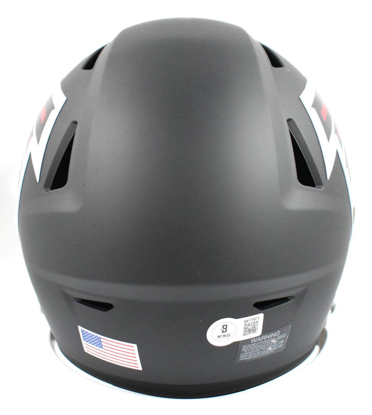 Deion Sanders Signed Atlanta Falcons Mid-Size SpeedFlex Helmet - Beckett W Holo