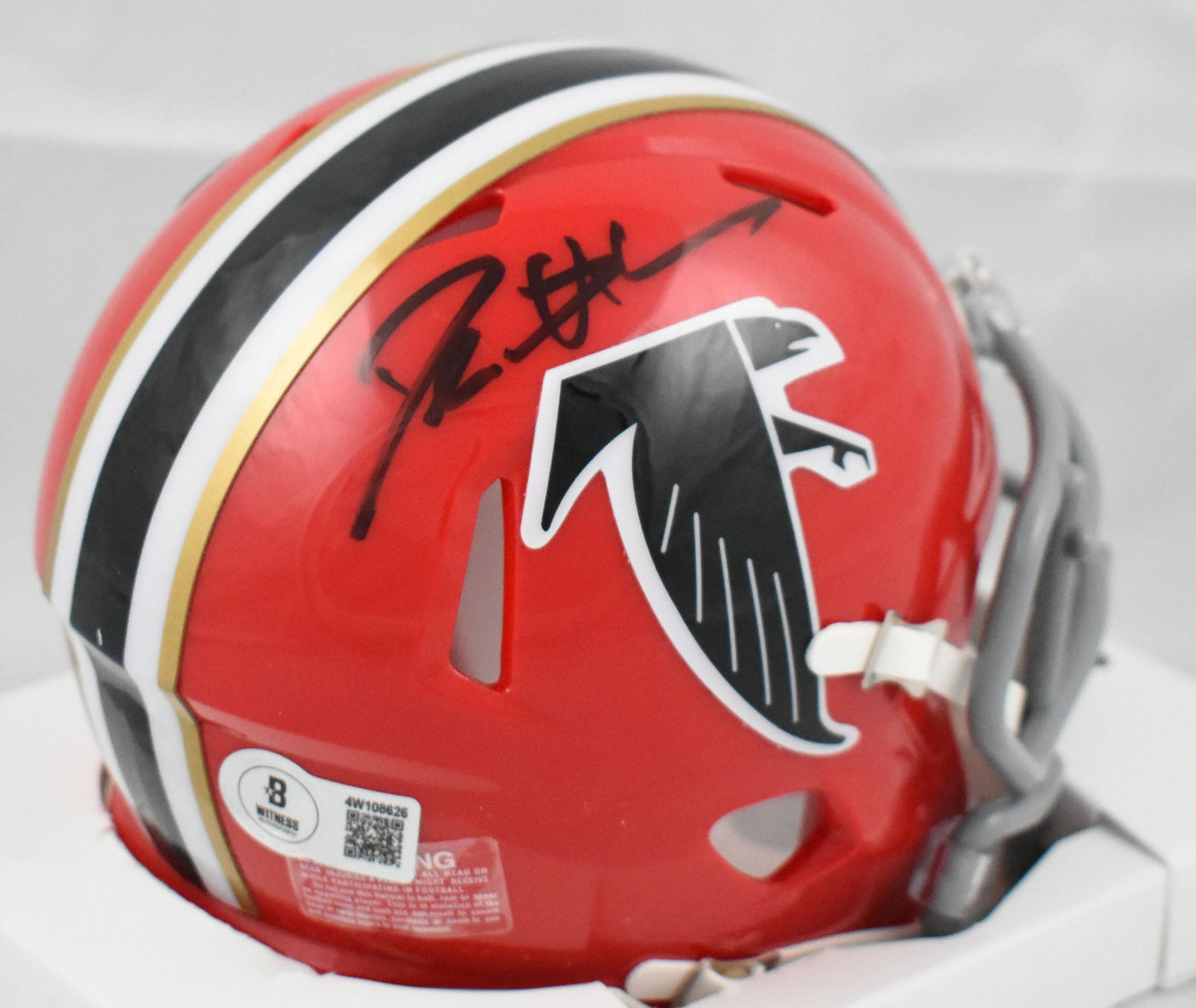 Deion Sanders Signed Atlanta Falcons 66-69 Speed Mini Helmet - Beckett W Holo