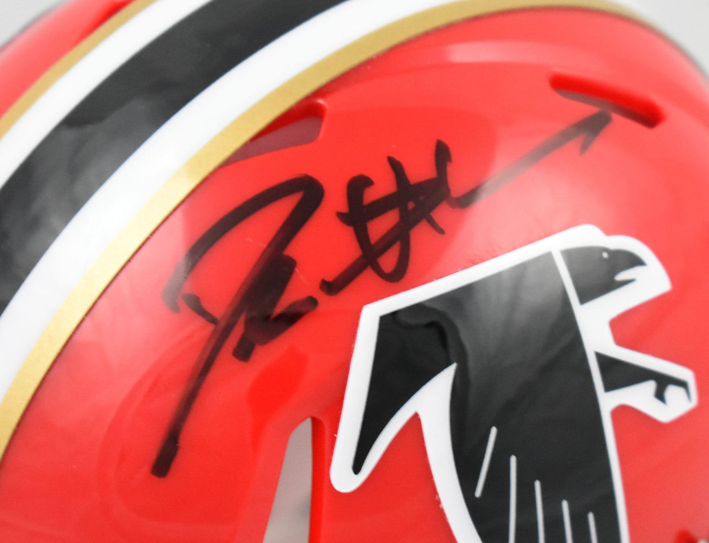 Deion Sanders Signed Atlanta Falcons 66-69 Speed Mini Helmet - Beckett W Holo