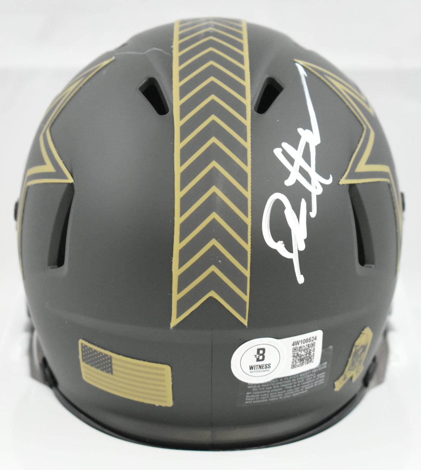 Deion Sanders Signed Dallas Cowboys Salute 2025 Speed Mini Helmet Beckett W Holo