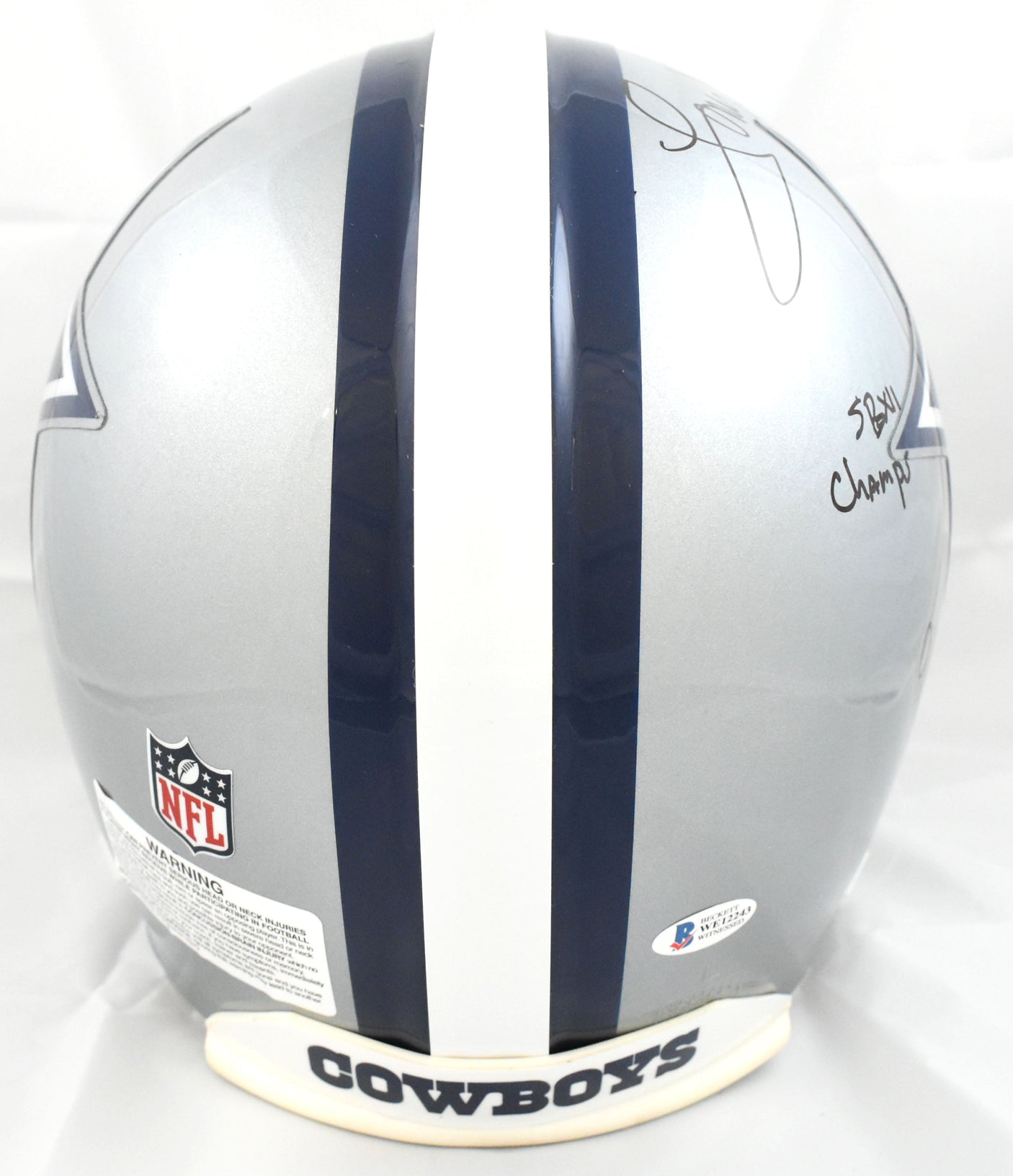 Tony Dorsett Autographed Dallas Cowboys F/S Authentic Helmet 5 Insc. - Beckett W