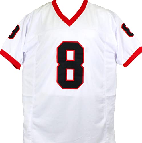 AJ Green Autographed White College Style Jersey- Beckett W Hologram *Silver