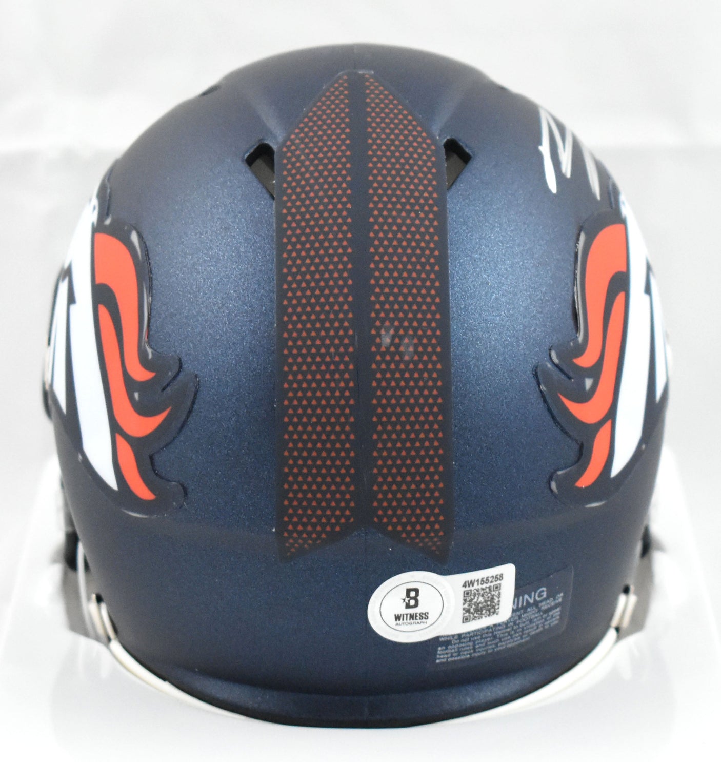 Bo Nix Autographed Denver Broncos Speed Mini Helmet - Beckett W Hologram