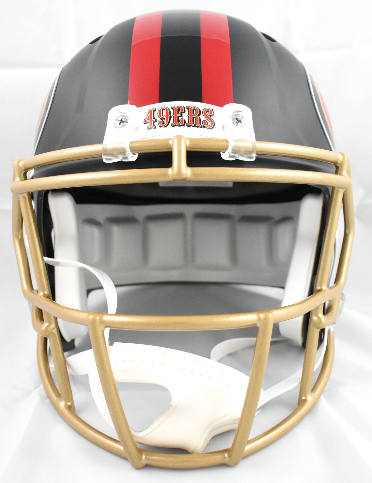 George Kittle Autographed 49ers F/S Rivalries 2025 Speed Helmet - Beckett W Holo