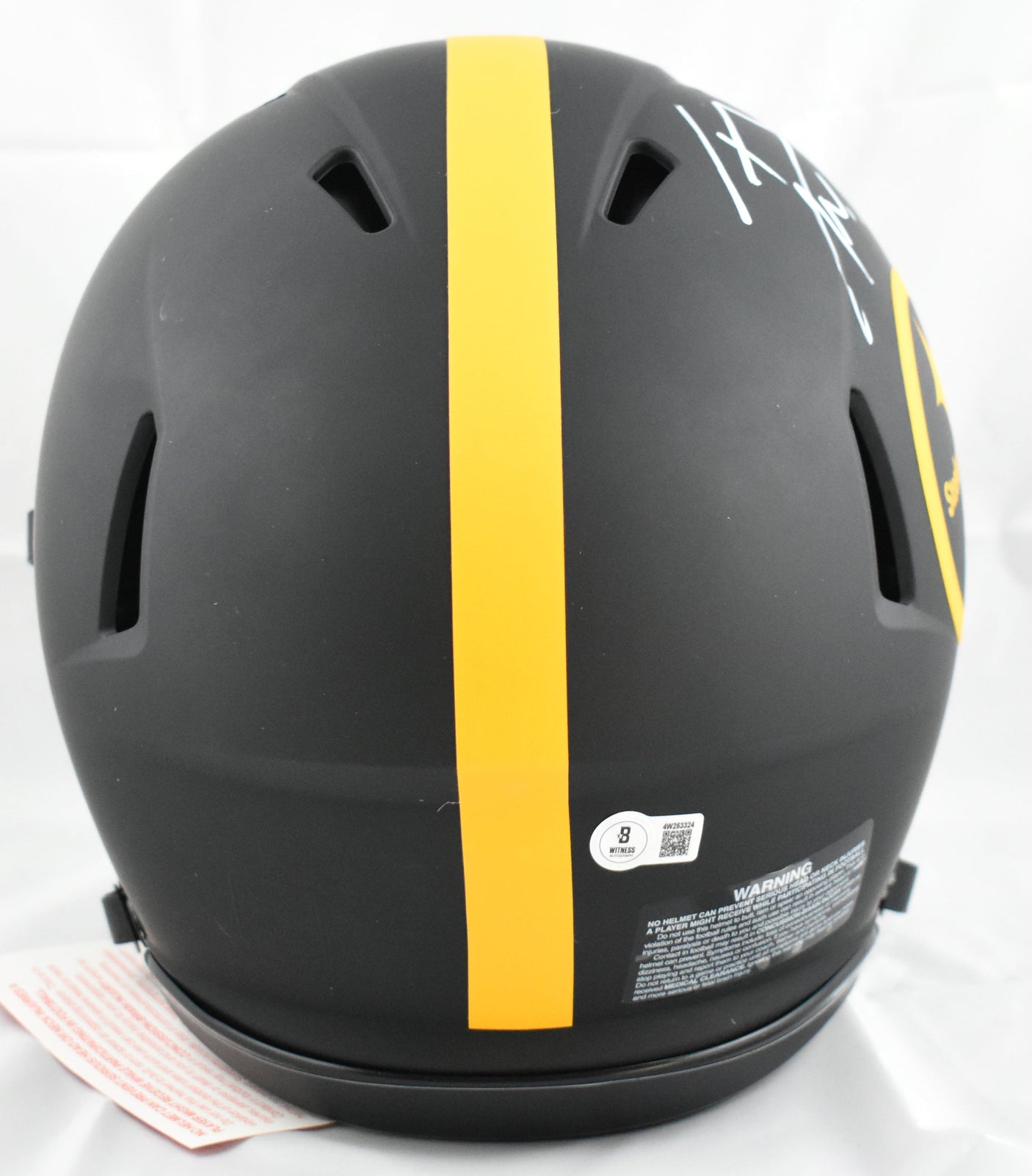 T.J. Watt Autographed Steelers F/S Eclipse Speed Authentic Helmet Beckett W Holo