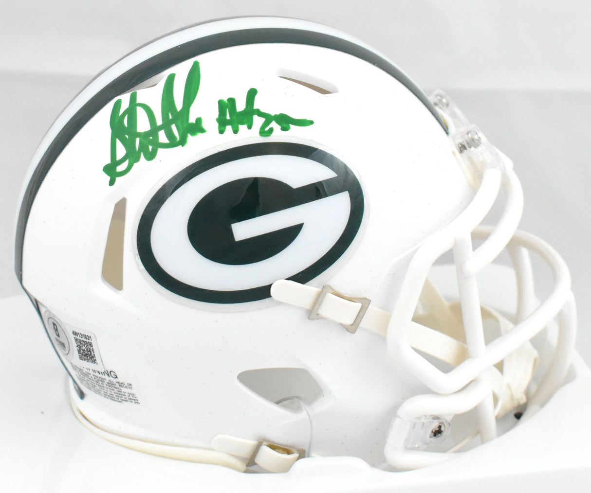 Sterling Sharpe Signed Packers Alt 2024 Speed Mini Helmet HOF - Beckett W Holo