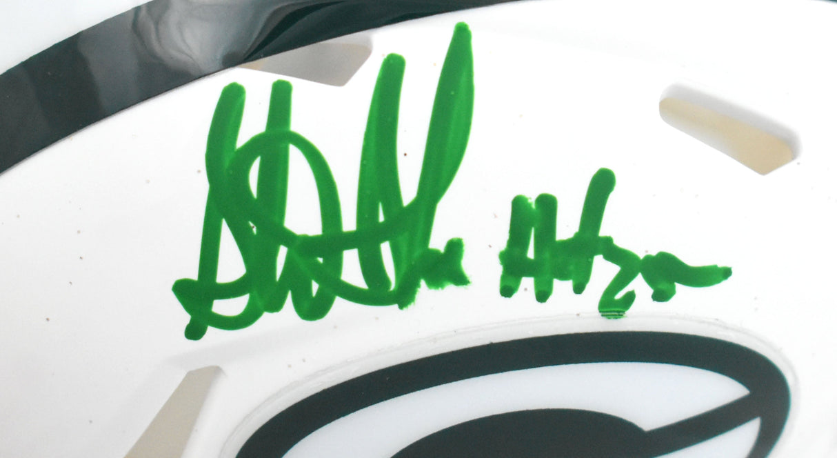 Sterling Sharpe Signed Packers Alt 2024 Speed Mini Helmet HOF - Beckett W Holo