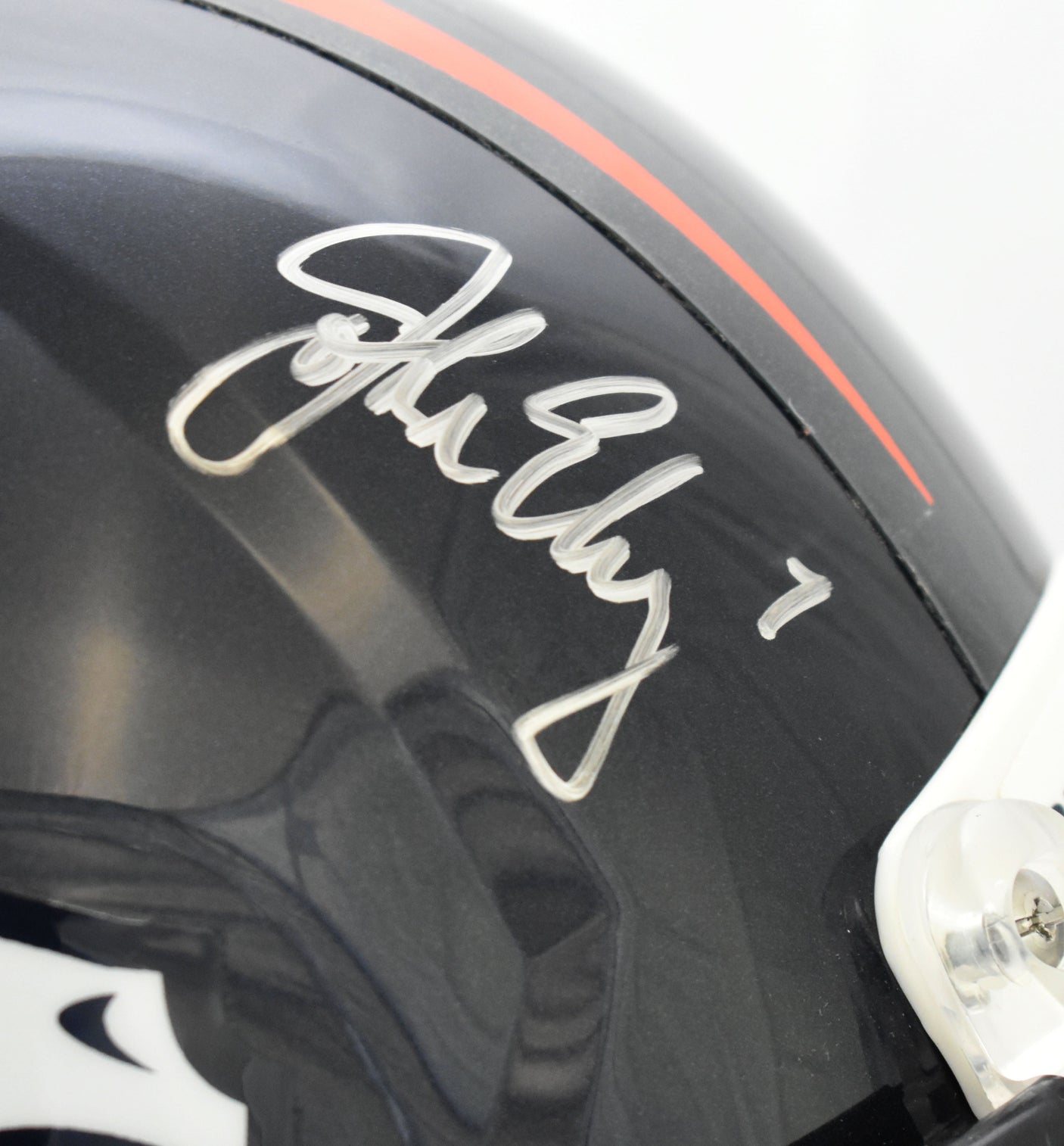 John Elway Autographed Denver Broncos F/S Speed Authentic Helmet Beckett W Holo