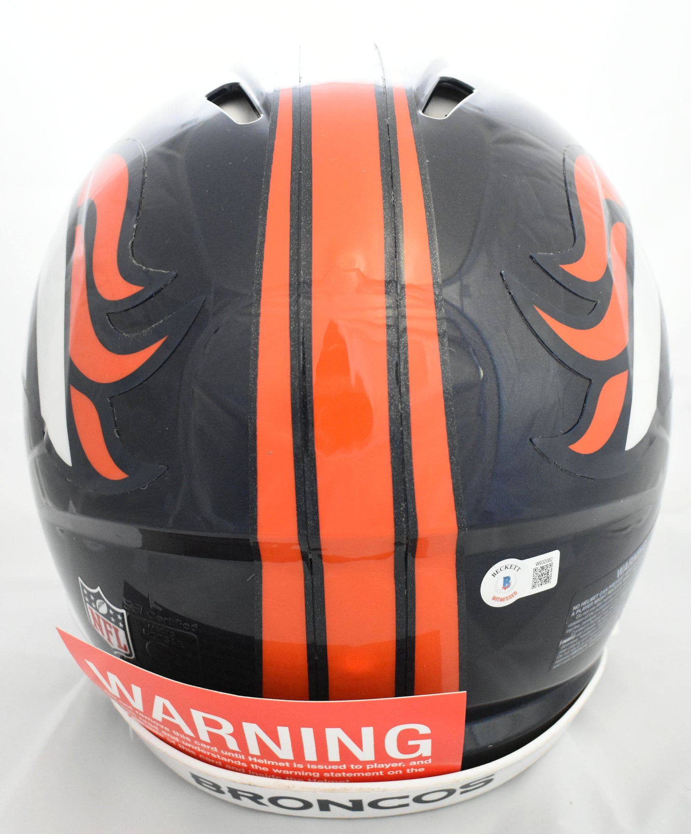 John Elway Autographed Denver Broncos F/S Speed Authentic Helmet Beckett W Holo