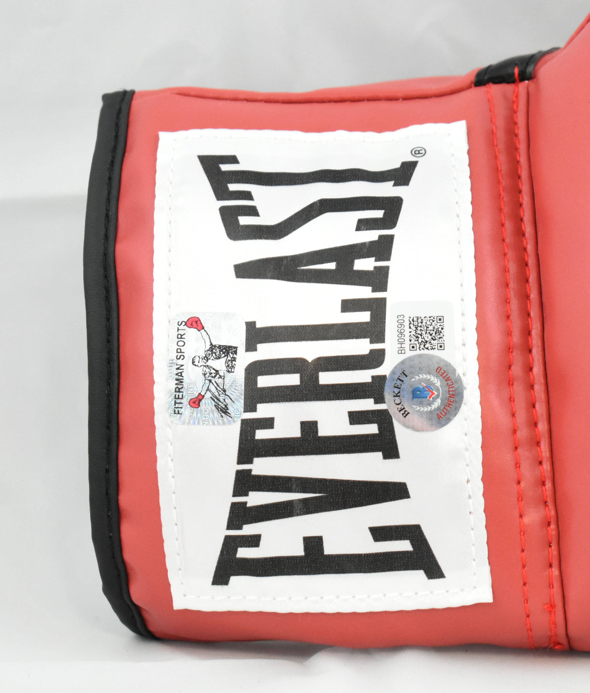 Mike Tyson Autographed Red Everlast Boxing Glove *Right - Beckett Hologram