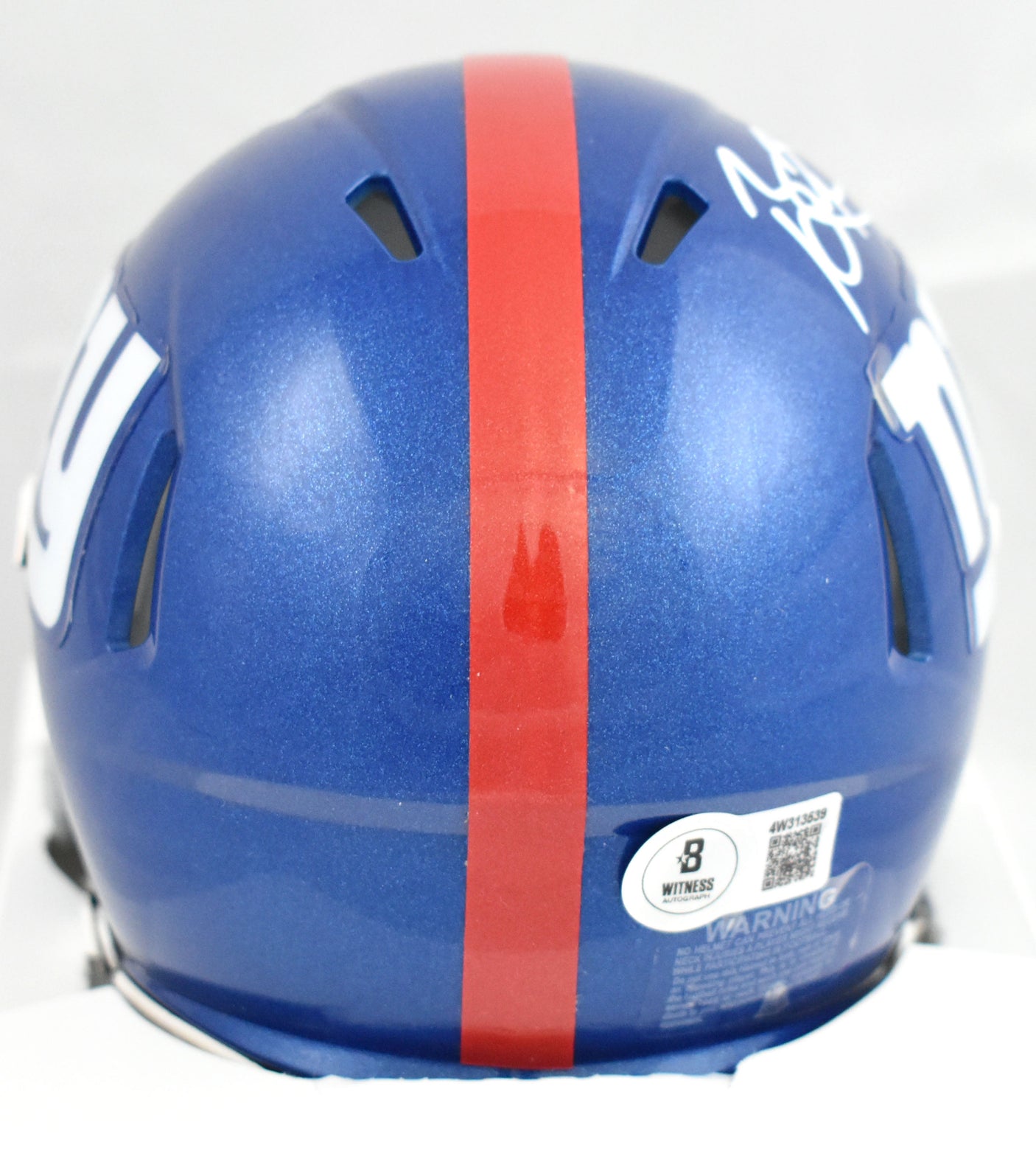 Brian Burns Autographed New York Giants Speed Mini Helmet - Beckett W Hologram