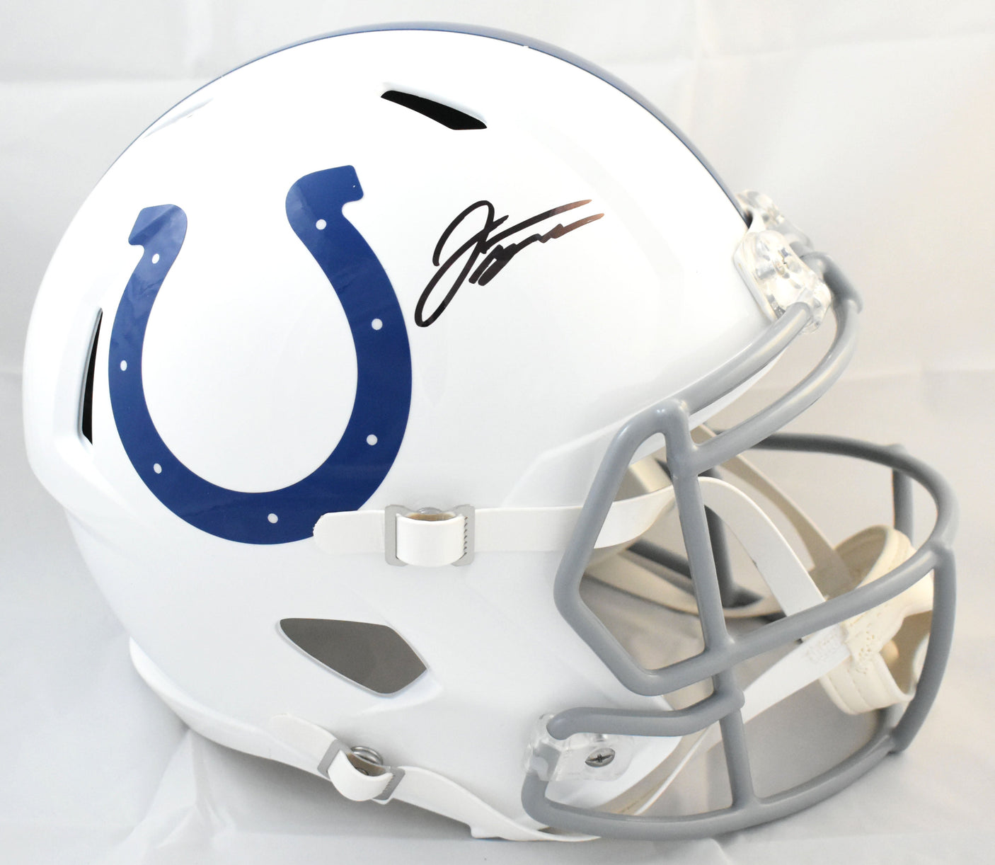 Jonathan Taylor Autographed Indianapolis Colts F/S Speed Helmet - Beckett W Holo