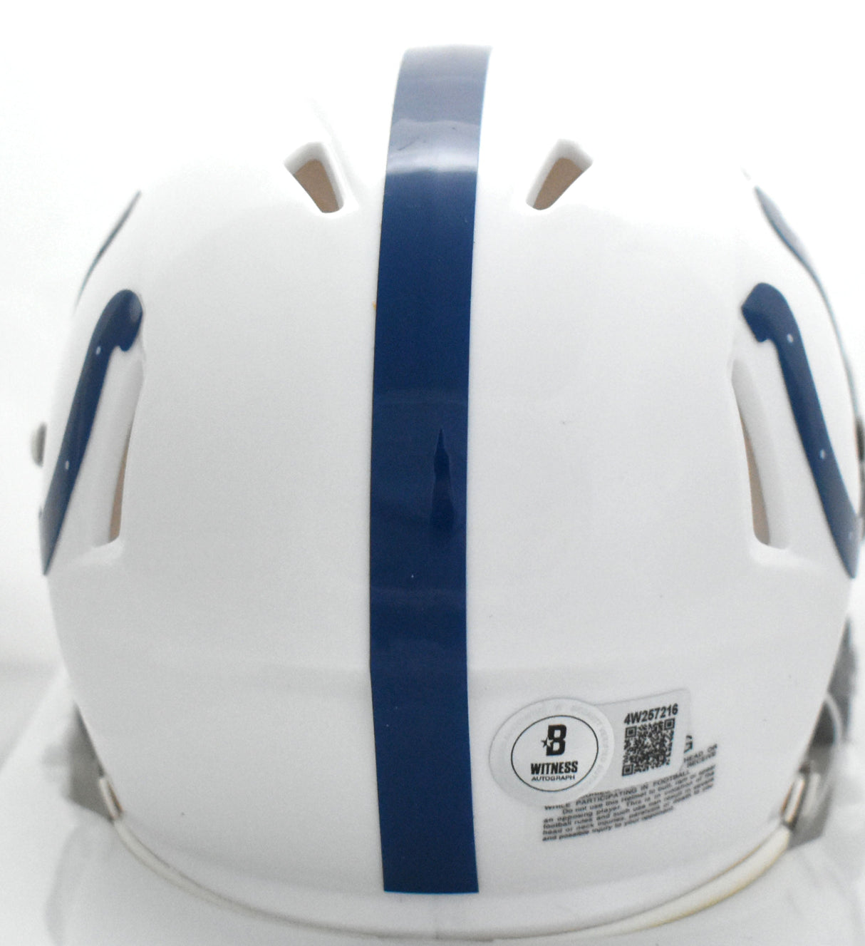 Jonathan Taylor Autographed Indianapolis Colts Speed Mini Helmet- Beckett W Holo