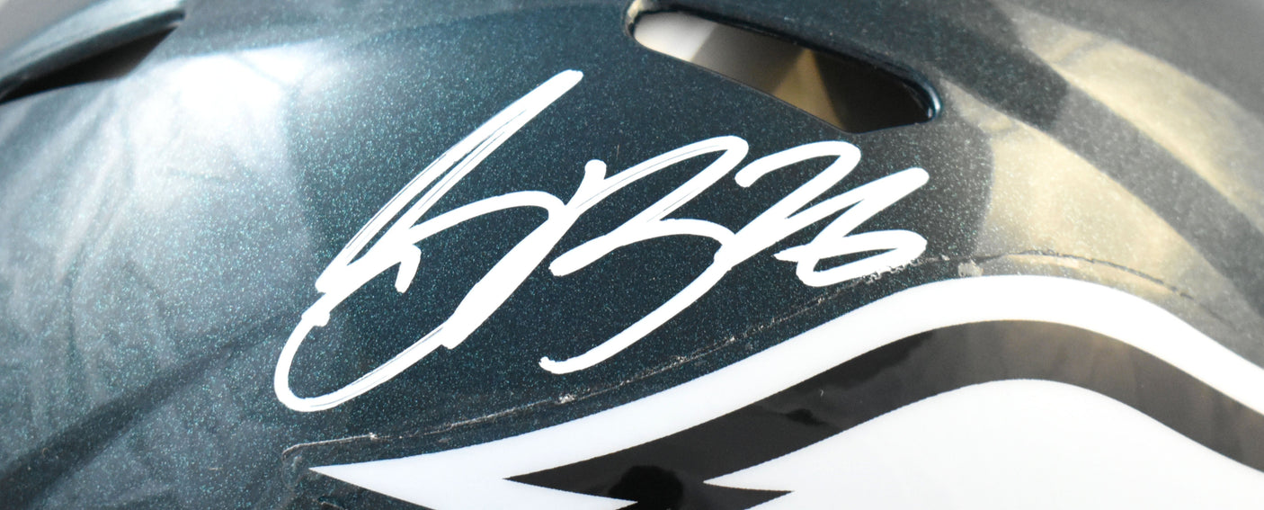 Saquon Barkley Signed Philadelphia Eagles F/S Speed Authentic Helmet - Beckett W