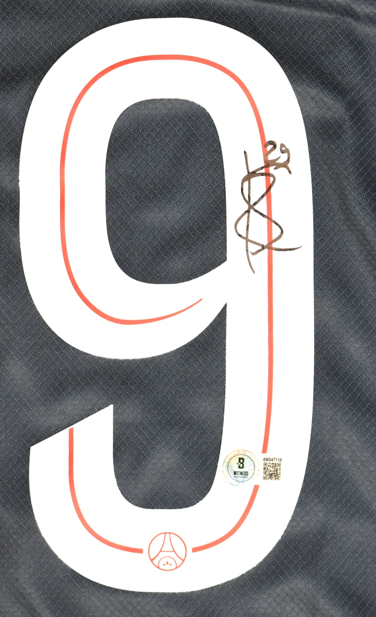 Bradley Barcola Autographed PSG Home Soccer Jersey #29 - Beckett W Holo *L