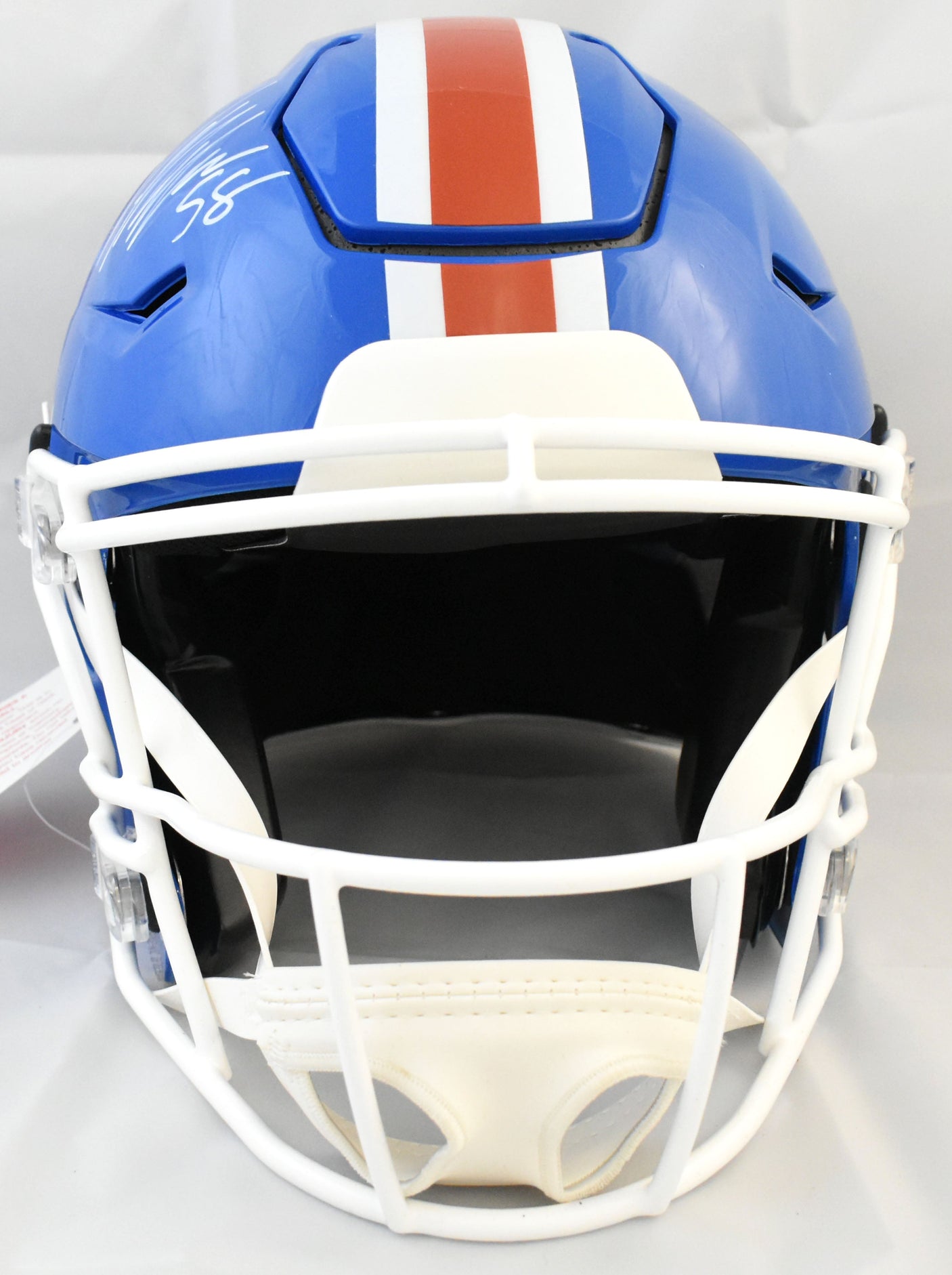 Von Miller Autographed Denver Broncos F/S 75-96 Speedflex Helmet Beckett W Holo