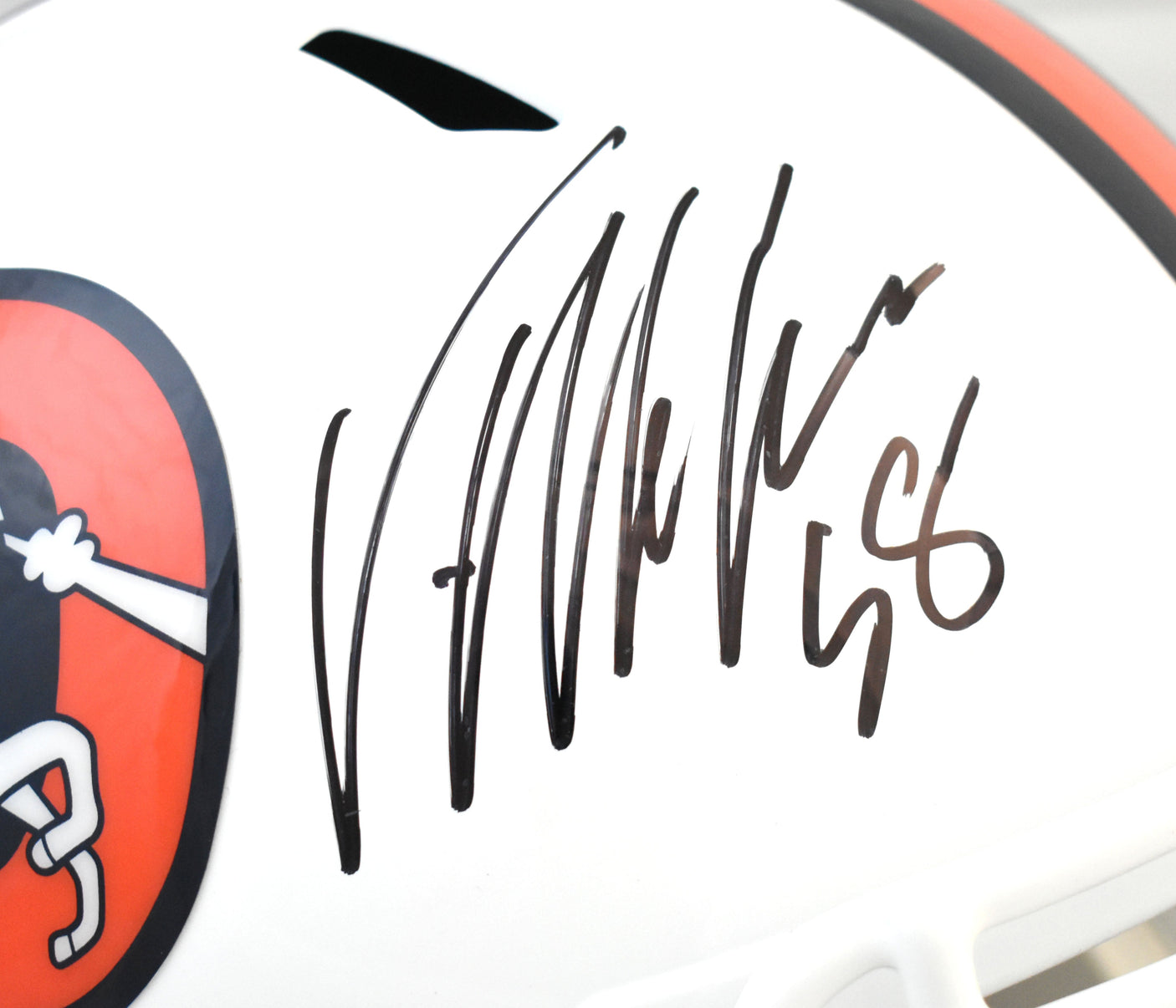 Von Miller Autographed Denver Broncos F/S Alt Speed Helmet - Beckett W Hologram