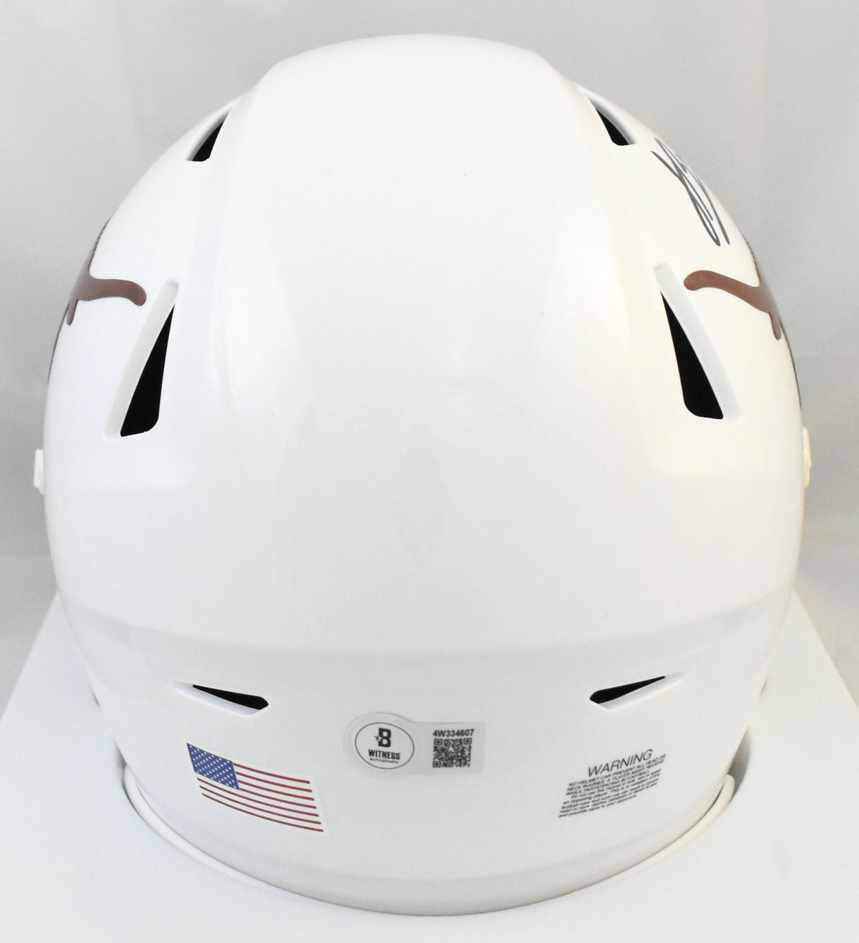 Jahdae Barron Signed Texas Longhorns Mid-Size SpeedFlex Helmet - Beckett W Holo