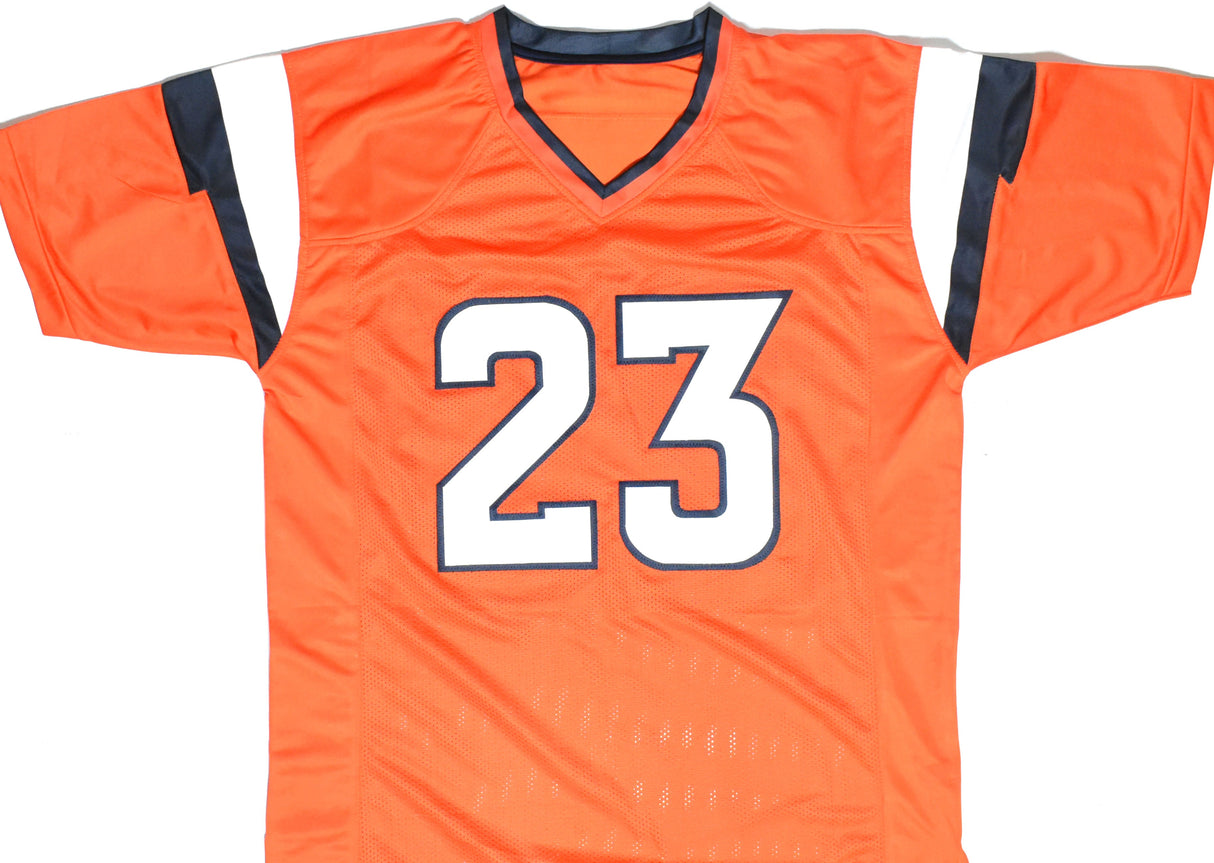 Jahdae Barron Autographed Orange Pro Style Jersey - Beckett W Hologram *Black