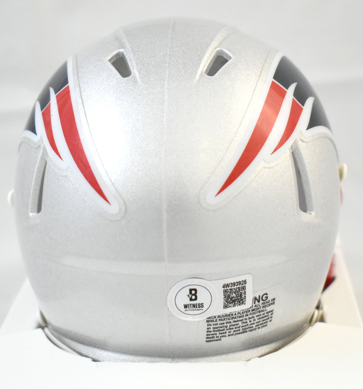 Kayshon Boutte Signed New England Patriots Speed Mini Helmet - Beckett W Holo