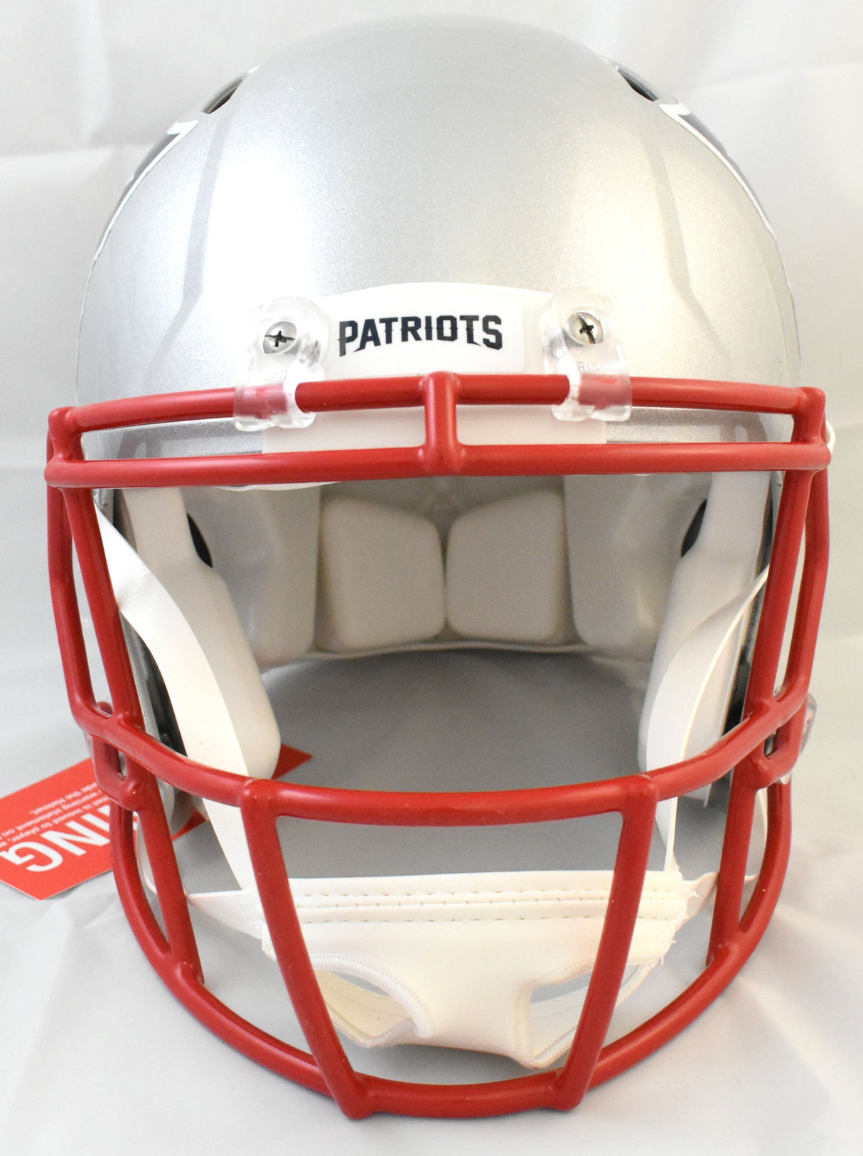 Kayshon Boutte Autographed Patriots F/S Speed Authentic Helmet - Beckett W Holo