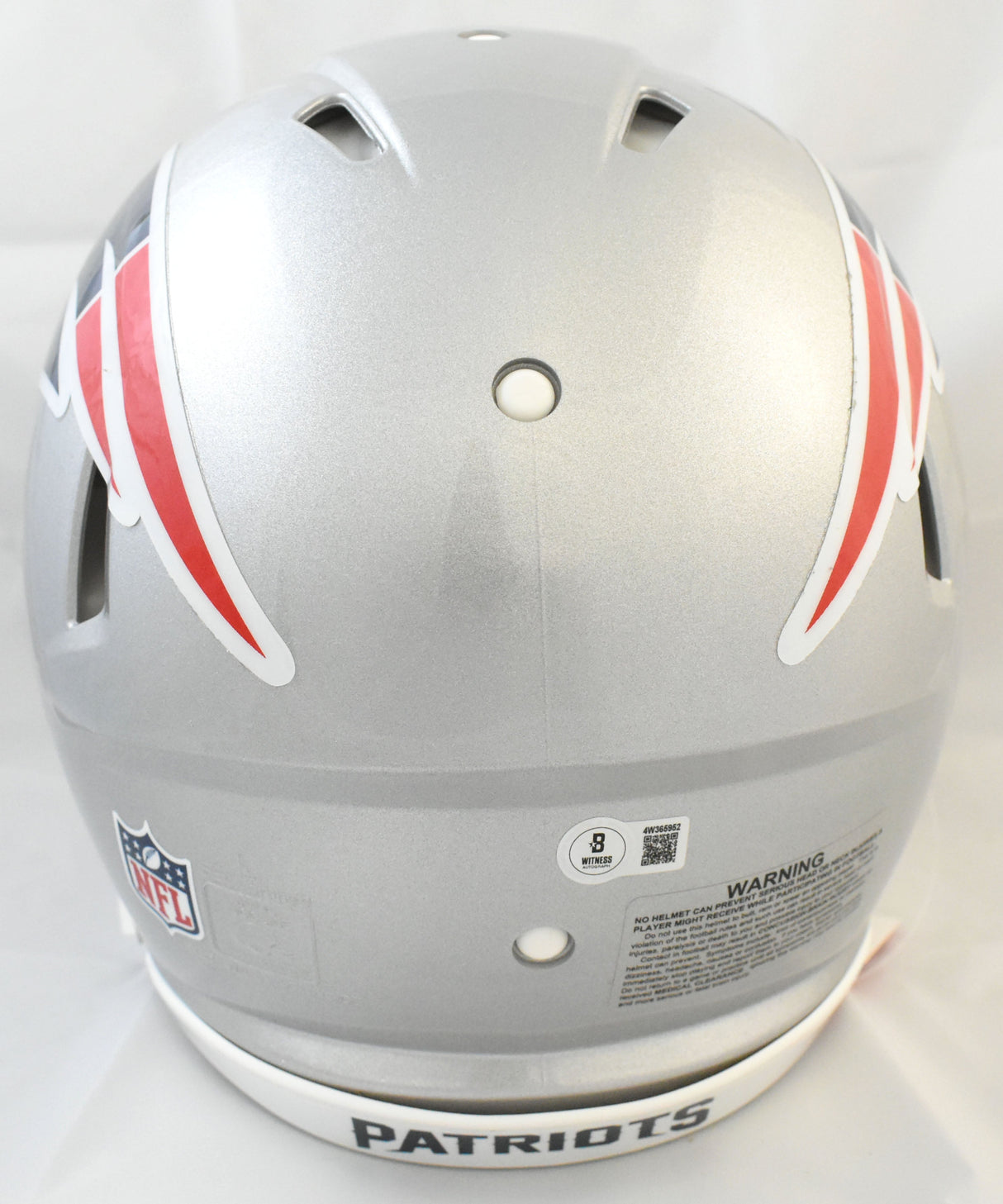 Kayshon Boutte Autographed Patriots F/S Speed Authentic Helmet - Beckett W Holo