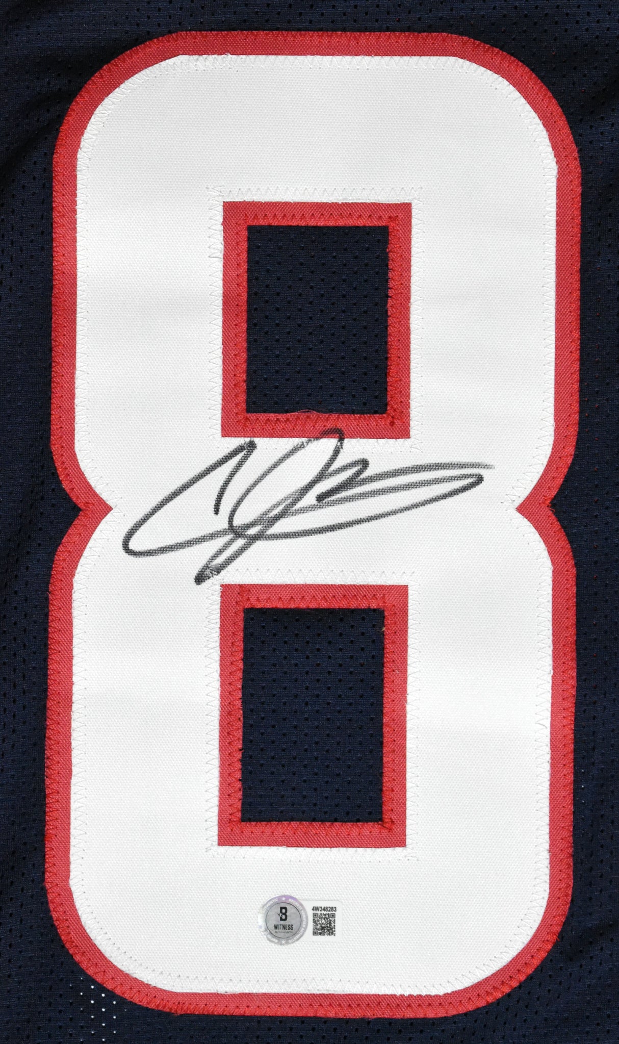 Andre Johnson Autographed Blue Pro Style Jersey - Beckett W Hologram *Black