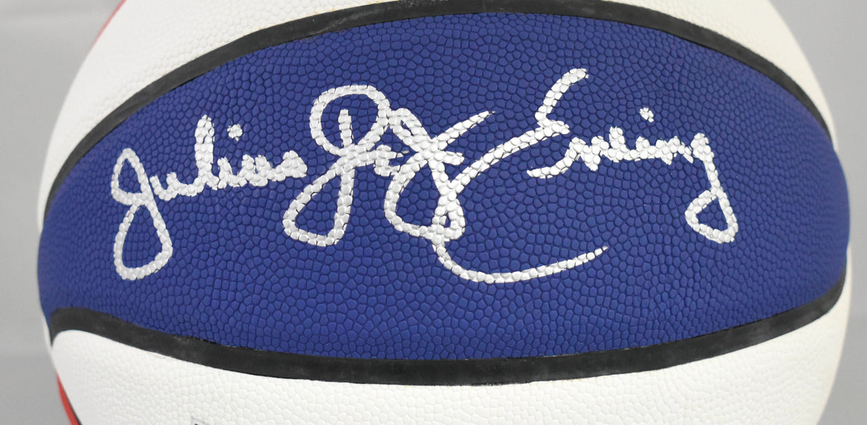 Julius Erving Autographed ABA Wilson Basketball - Beckett Hologram