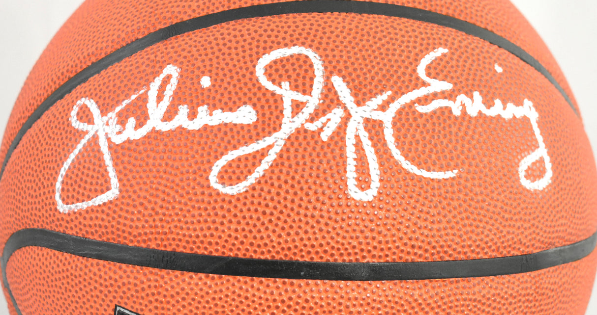Julius Erving Autographed NBA Wilson Basketball - Beckett Hologram