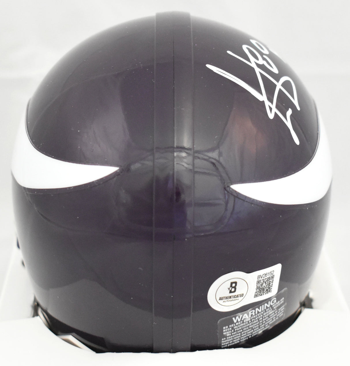 Cris Carter Autographed Vikings 83-01 Mini Helmet w/ HOF - Beckett Holo