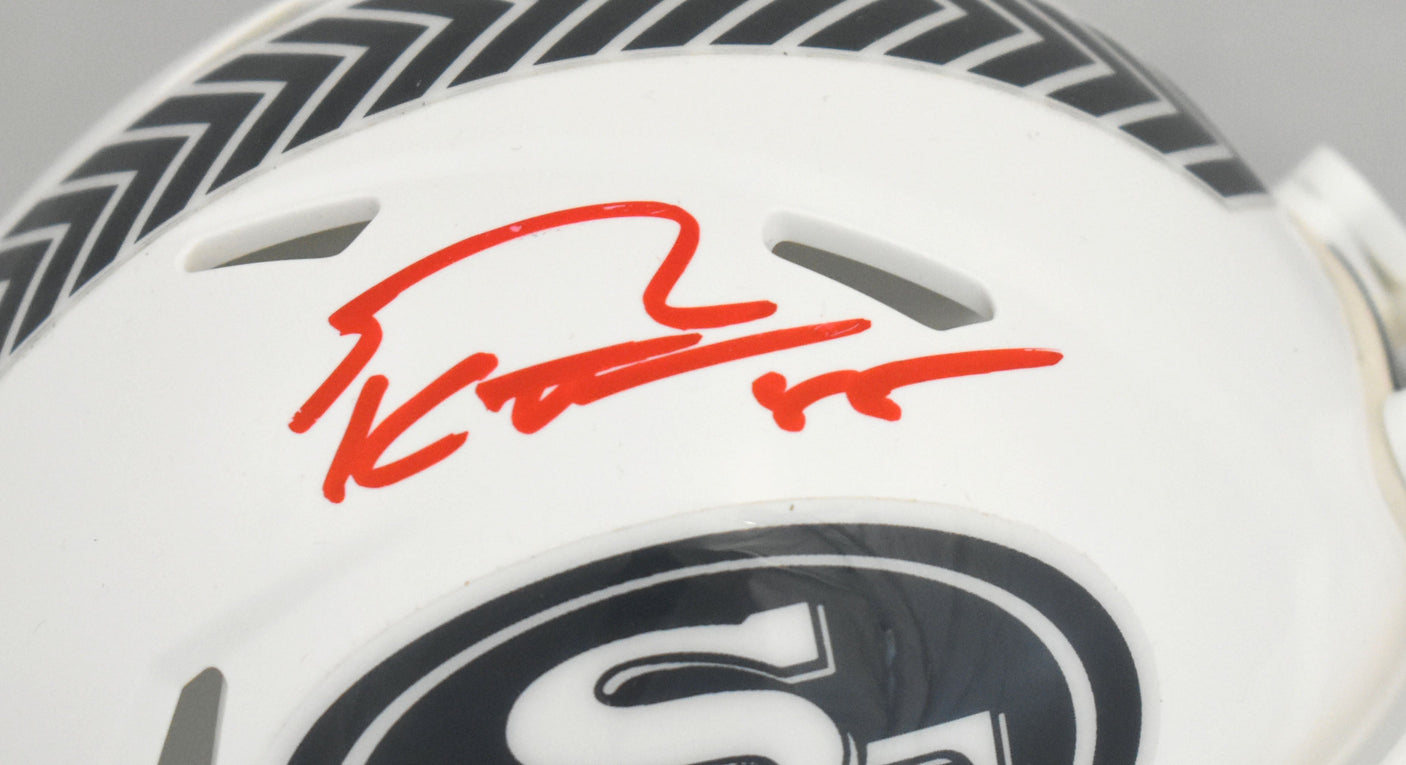 George Kittle Autographed 49ers Salute 2024 Speed Mini Helmet - Beckett Holo