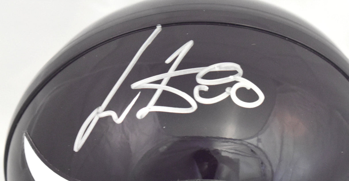 Cris Carter Autographed Minnesota Vikings 83-01 Mini Helmet - Beckett Holo