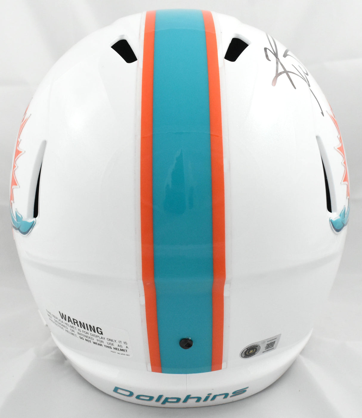Ricky Williams Autographed Dolphins F/S Speed Helmet SWED - Beckett W Hologram